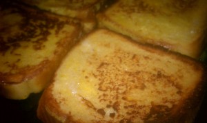 Close up of the toast 